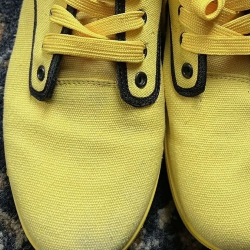 Vlado Footwear Luxury Kicks Yellow Spectro Sneakers Size 10.5 US 44 EUR